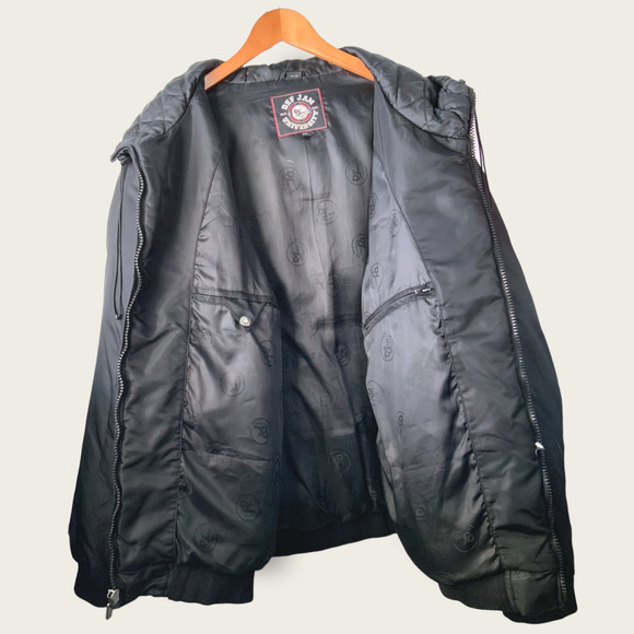 Def Jam University Hooded 3XL Mens Puffer Bomber Jacket Y2K 1984 - Picture 3 of 14